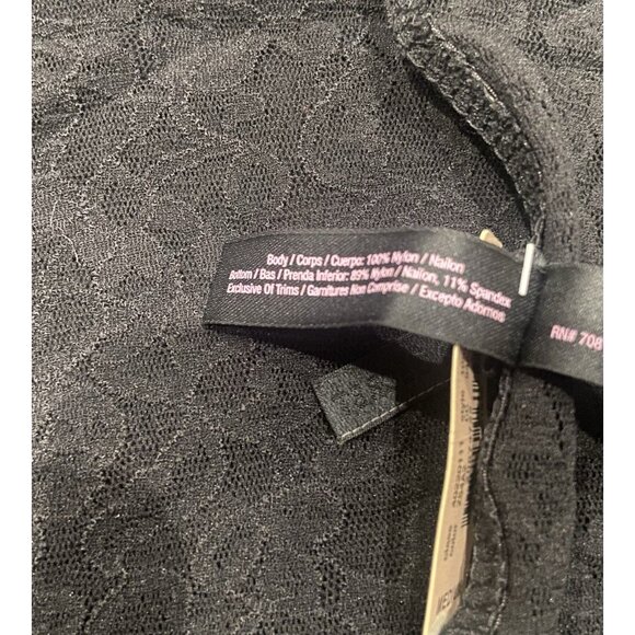 Y2K Victoria Secret The Lacie Black Slip Dress Chemise VTG Womens M NWT - Picture 7 of 7